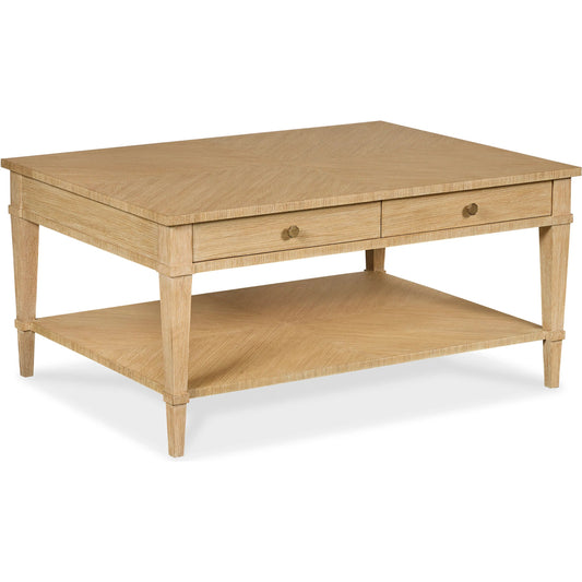 Effie Cocktail Table by Maitland-Smith in light cerused oak. Made from unique in a unique style.