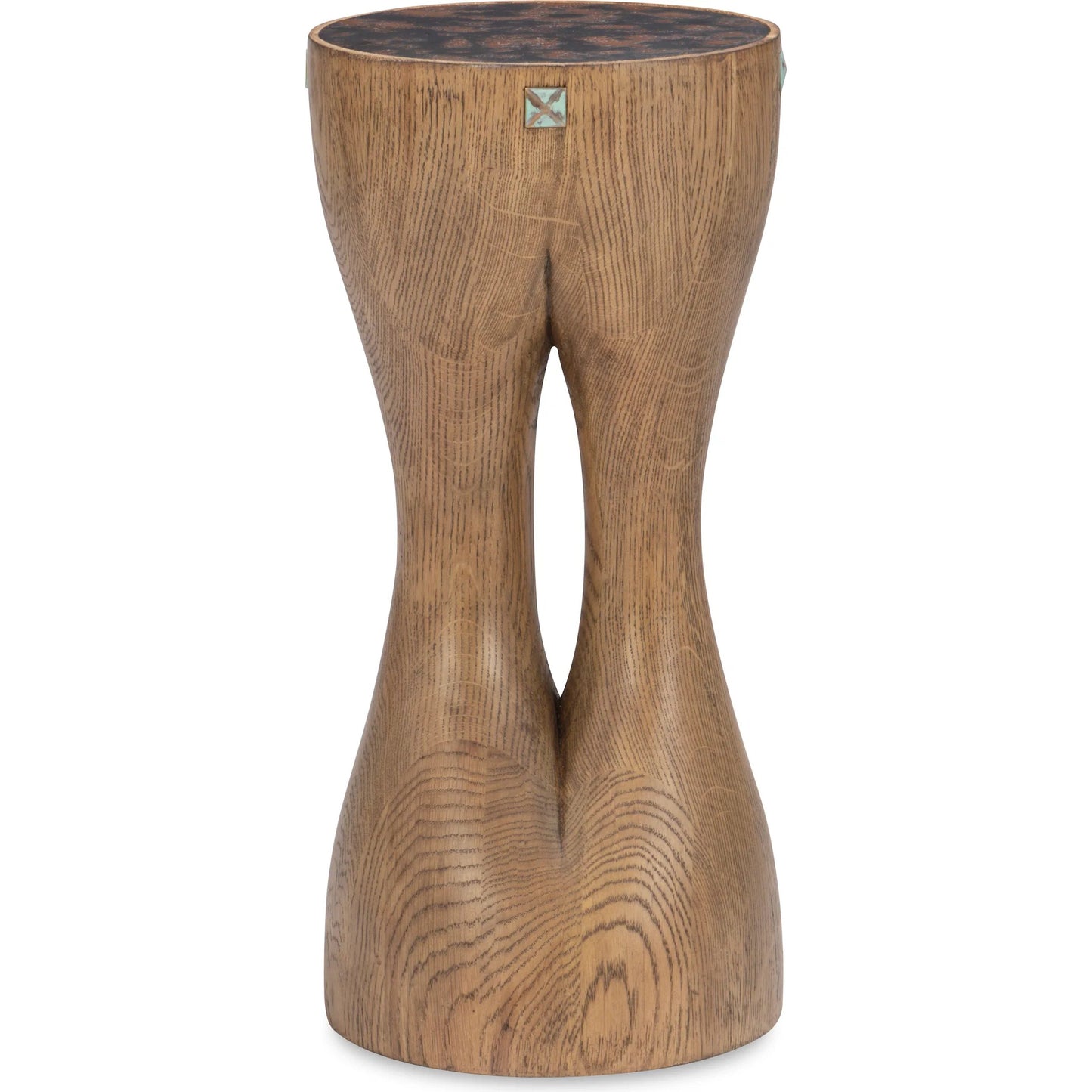 001 SI-2441023 | Primary Silo | Zulu Drink Table by Maitland-Smith in natural grey oak. Made from unique in a transitional style.