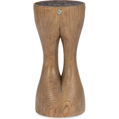 Zulu Drink Table by Maitland-Smith in natural grey oak. Made from unique in a transitional style.