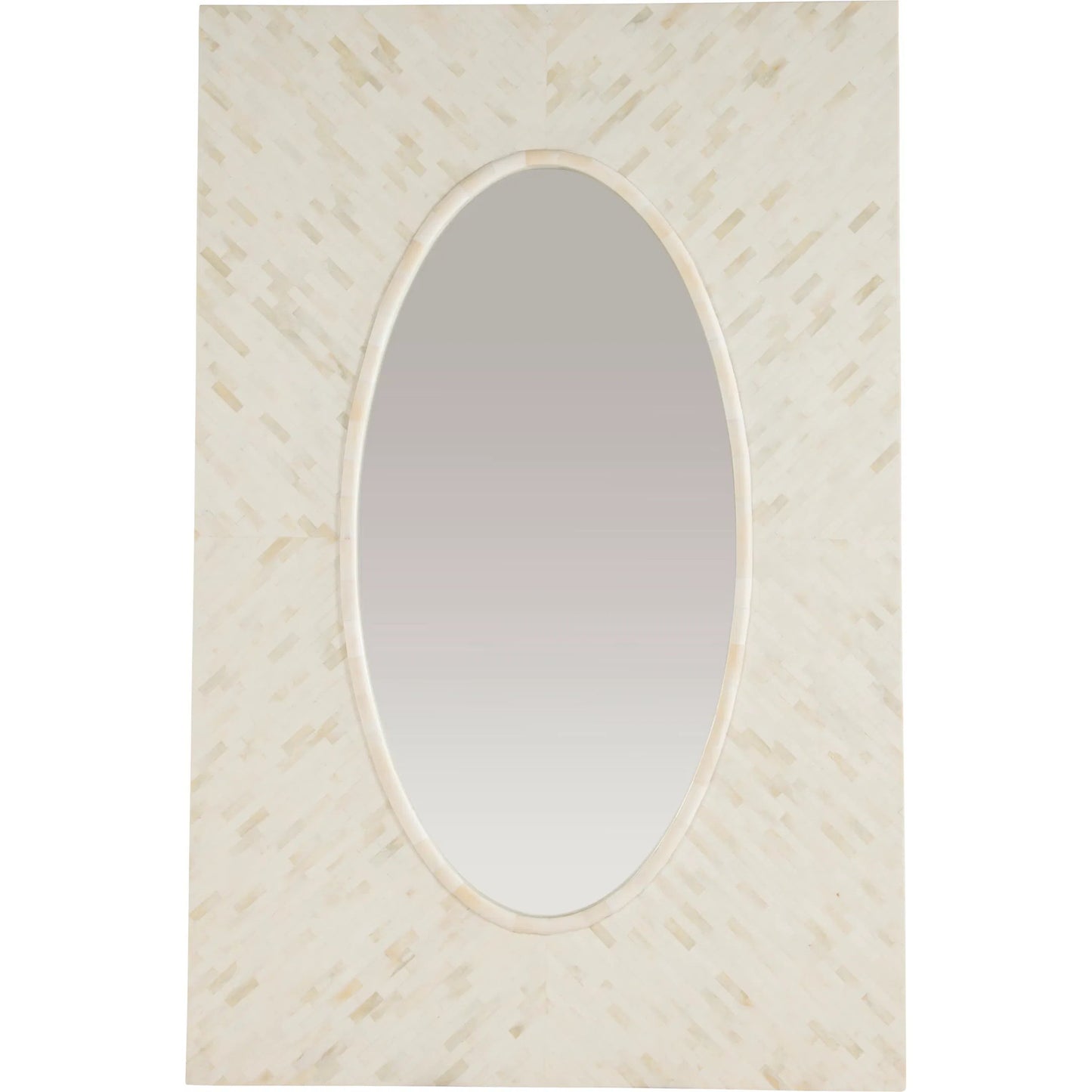 001 SI-2293454 | Primary Silo | Large Bone Mirror by Maitland-Smith in bone. Made from unique in a transitional style.