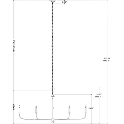 Nottaway Chandelier by Currey and Company. Made from wrought iron in a modern style.