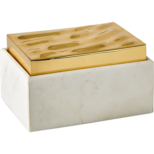 Shimmer Box by Global Views in marble. Made from unique in a modern style.