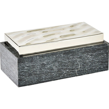 Shimmer Box by Global Views in marble. Made from unique in a unique style.