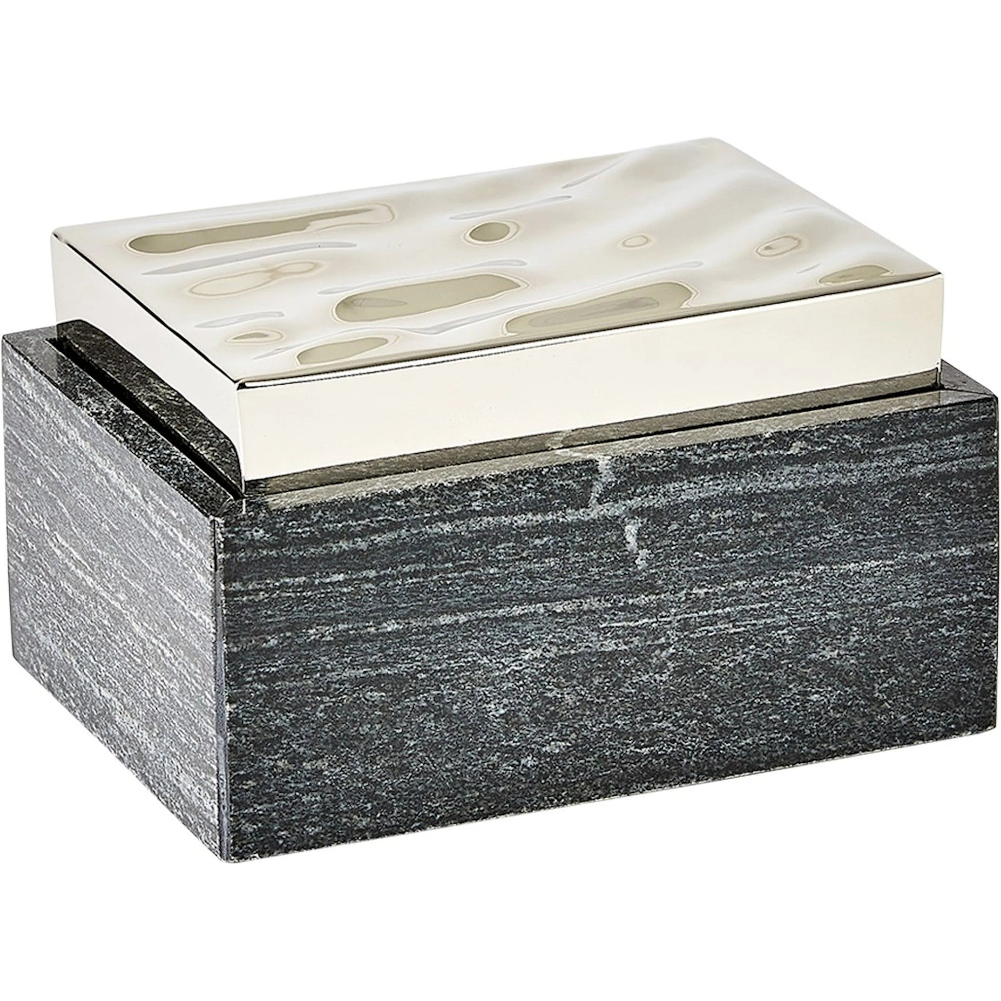 Shimmer Box by Global Views in marble. Made from unique in a unique style.