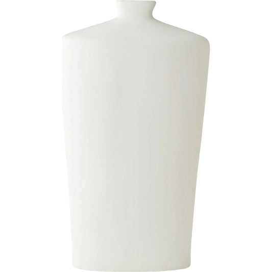 Terzo Vase by Global Views in matte white. Made from unique in a modern style.