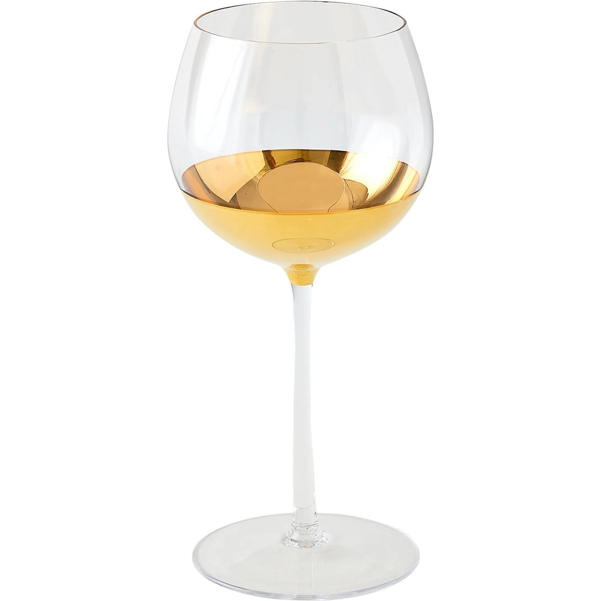 Metallic Orb Wine Glass by Global Views. Made from art glass in a eclectic & global style.