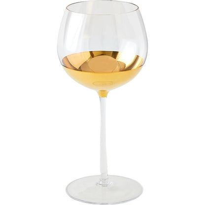 Metallic Orb Wine Glass by Global Views. Made from art glass in a eclectic & global style.