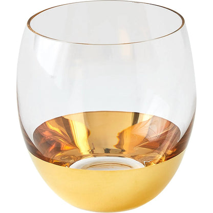 Metallic Orb DOF Glass by Global Views. Made from art glass in a eclectic & global style.