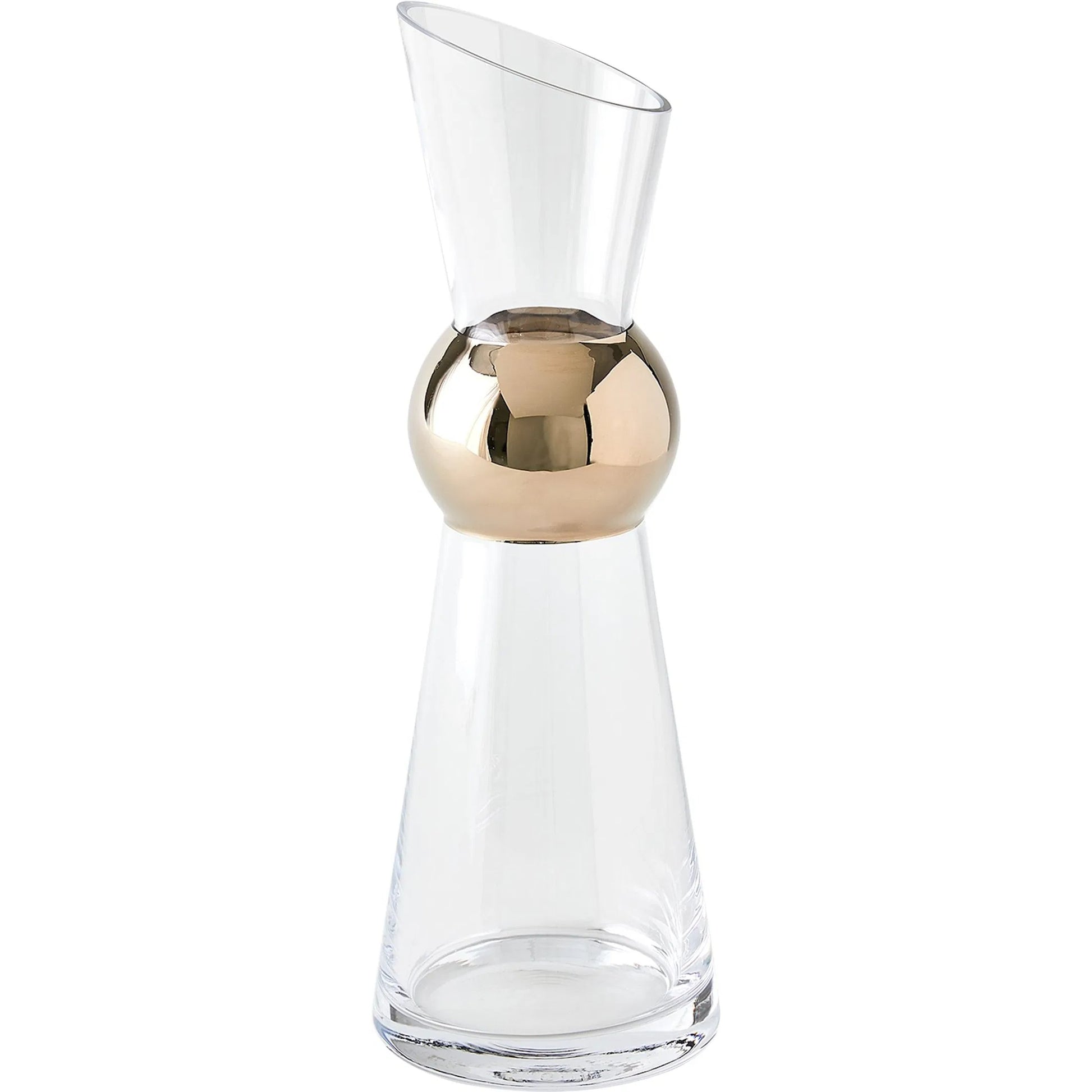 Metallic Orb Carafe by Global Views. Made from art glass in a eclectic & global style.