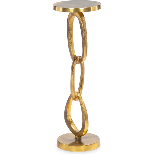 Links Spot Table by Maitland-Smith in brass. Made from unique in a unique style.