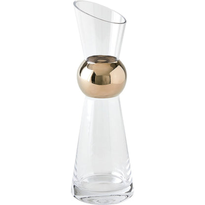 Metallic Orb Carafe by Global Views. Made from art glass in a eclectic & global style.