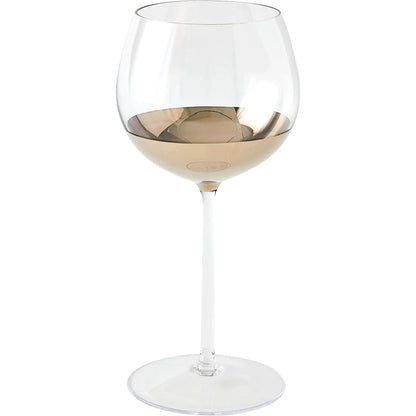 Metallic Orb Wine Glass by Global Views. Made from art glass in a eclectic & global style.