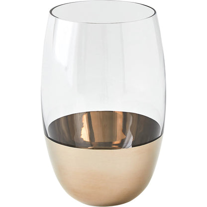 Metallic Orb Highball Glass by Global Views. Made from art glass in a eclectic & global style.