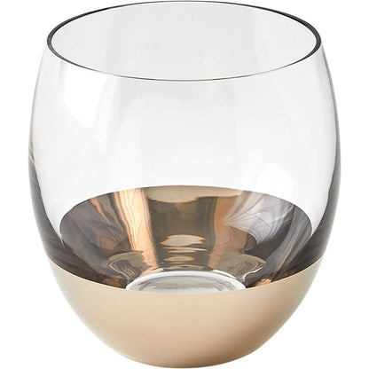 Metallic Orb DOF Glass by Global Views. Made from art glass in a eclectic & global style.