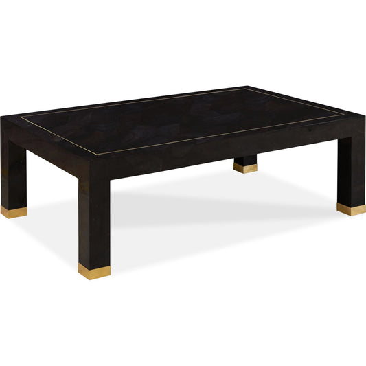 Colin Cocktail Table by Maitland-Smith in deep brown. Made from unique in a unique style.