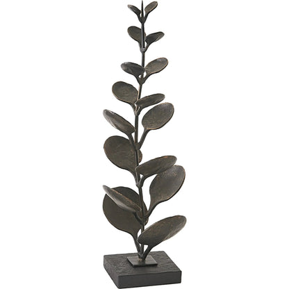 Liana Sculpture by Global Views in bronze. Made from cast iron, iron, marble in a unique style.
