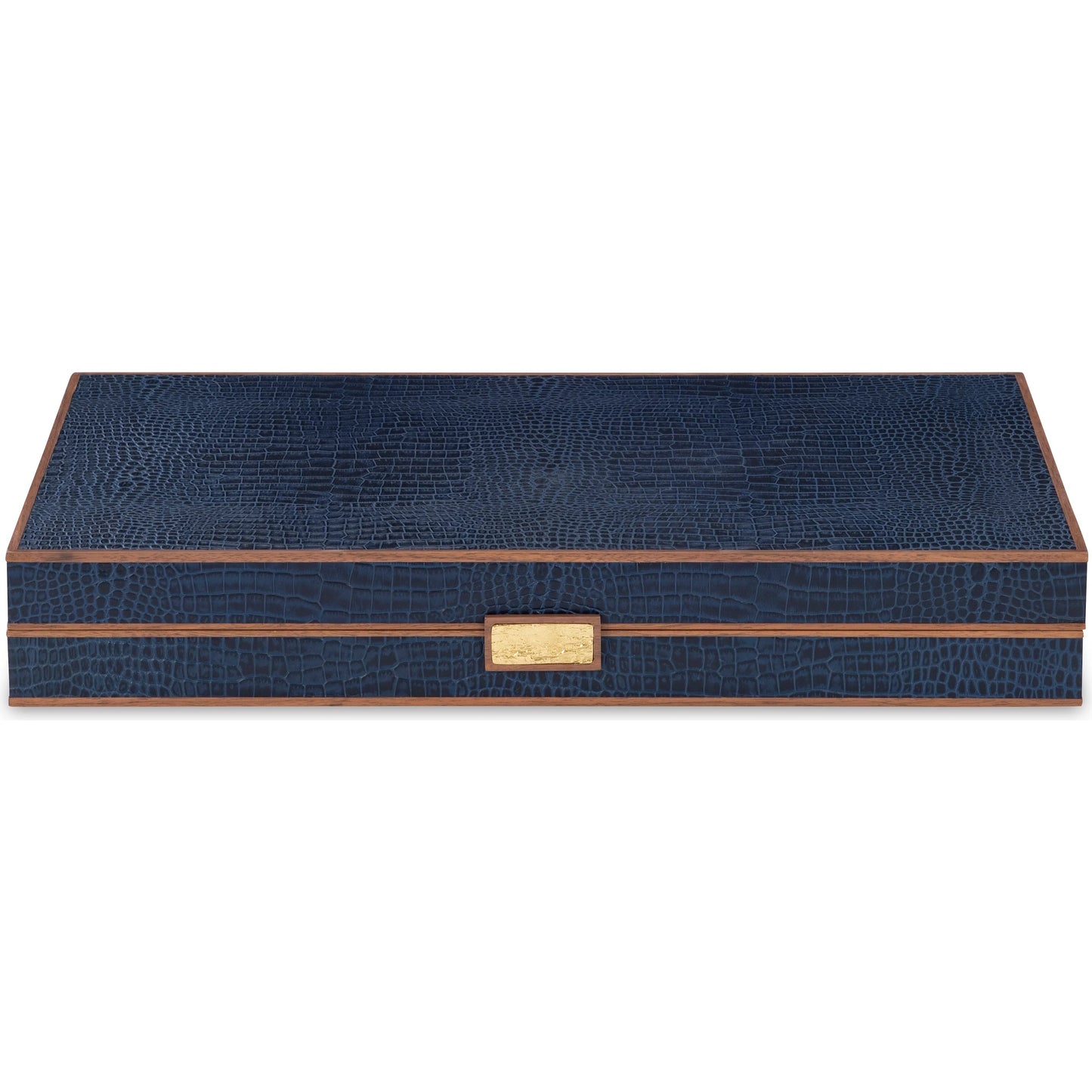 003 SI-2293472 | Additional Silo | Navy Leather Game Board by Maitland-Smith in navy. Made from unique in a traditional style.