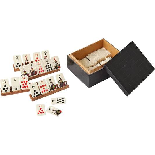 Boxed Bone Card Set by Global Views. Made from mdf, resin, aluminum, buffalo bone, horn - bubalus bubalis - country of origin - india in a traditional style.