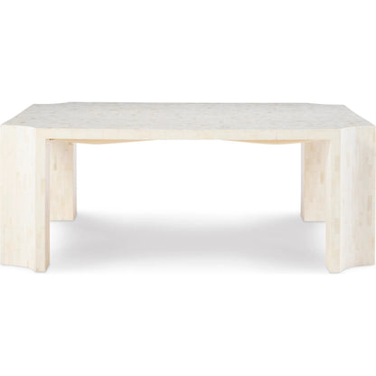 Bowie Cocktail Table by Maitland-Smith in bone. Made from unique in a transitional style.
