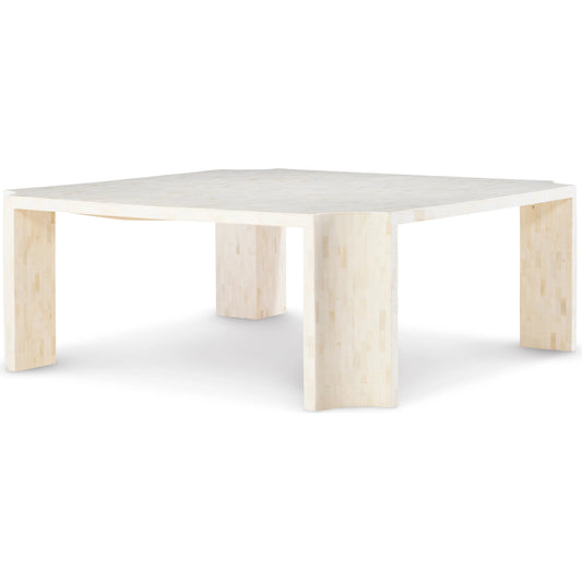 Bowie Cocktail Table by Maitland-Smith in bone. Made from unique in a unique style.