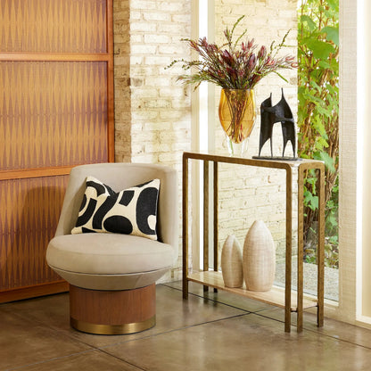 Kraft Pedestal by Global Views in bronze and antique bronze. Made from unique in a eclectic & global style.