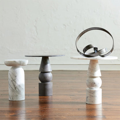 Cargo Table by Global Views in marble. Made from unique in a unique style.
