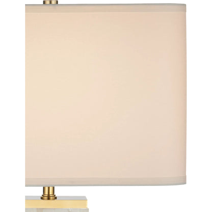 Casey Mother of Pearl Table Lamp by Currey and Company in natural, brass. Made from mother of pearl, stainless steel, composite in a modern style.