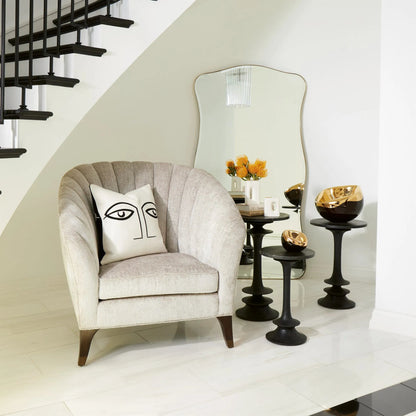 Two Eye Pillow by Global Views in natural. Made from shell 100% cotton, lining 100% cotton in a modern style.