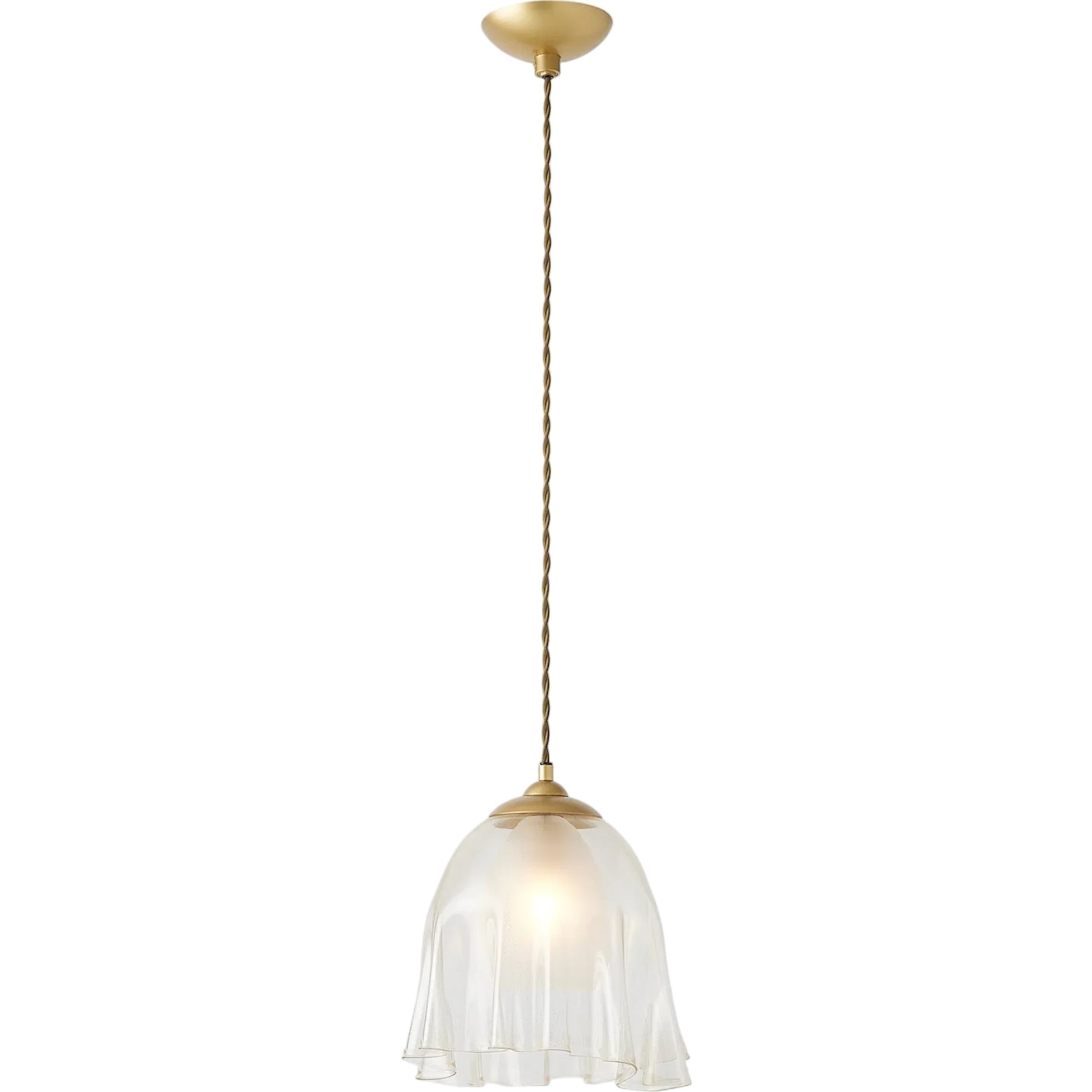 Handkerchief Pendant by Global Views in gold and brass. Made from unique in a unique style.