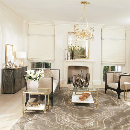 Ford End Table by Global Views in white, red and marble. Made from unique in a unique style.
