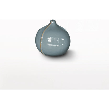 Milo Vase by Global Views in blue. Made from ceramic in a eclectic & global style.