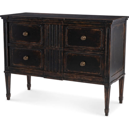 Ellis Chest by Maitland-Smith in weathered mahogany. Made from unique in a traditional style.