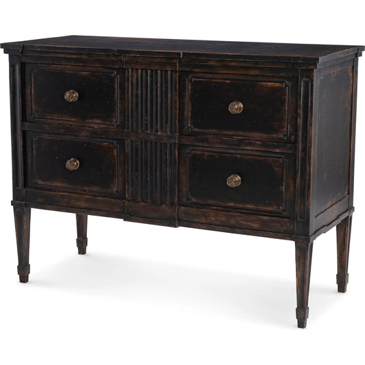 Ellis Chest by Maitland-Smith in weathered mahogany. Made from unique in a unique style.