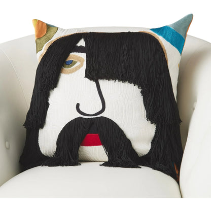 Jag Fringe Pillow by Global Views in multicolor. Made from unique in a eclectic & global style.