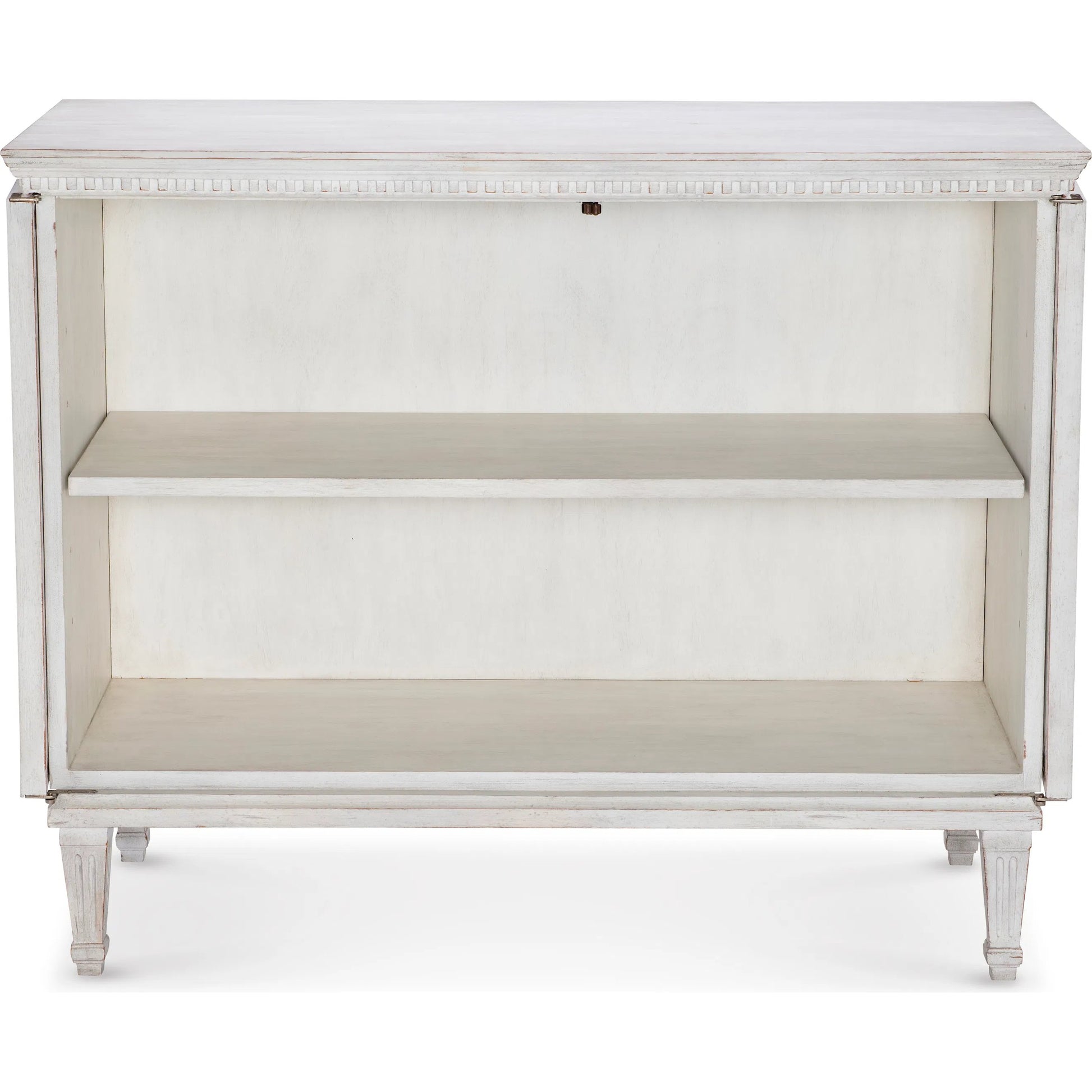 Natalie Door Chest by Maitland-Smith in antiqued white. Made from unique in a traditional style.