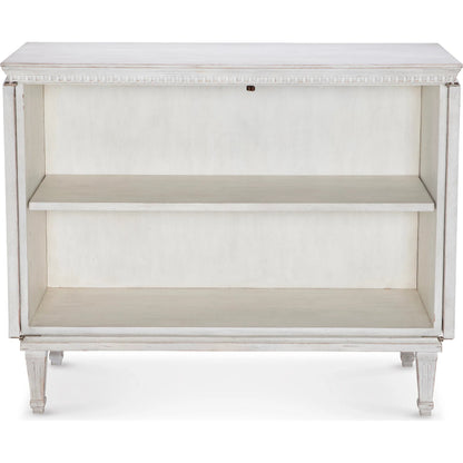 Natalie Door Chest by Maitland-Smith in antiqued white. Made from unique in a traditional style.