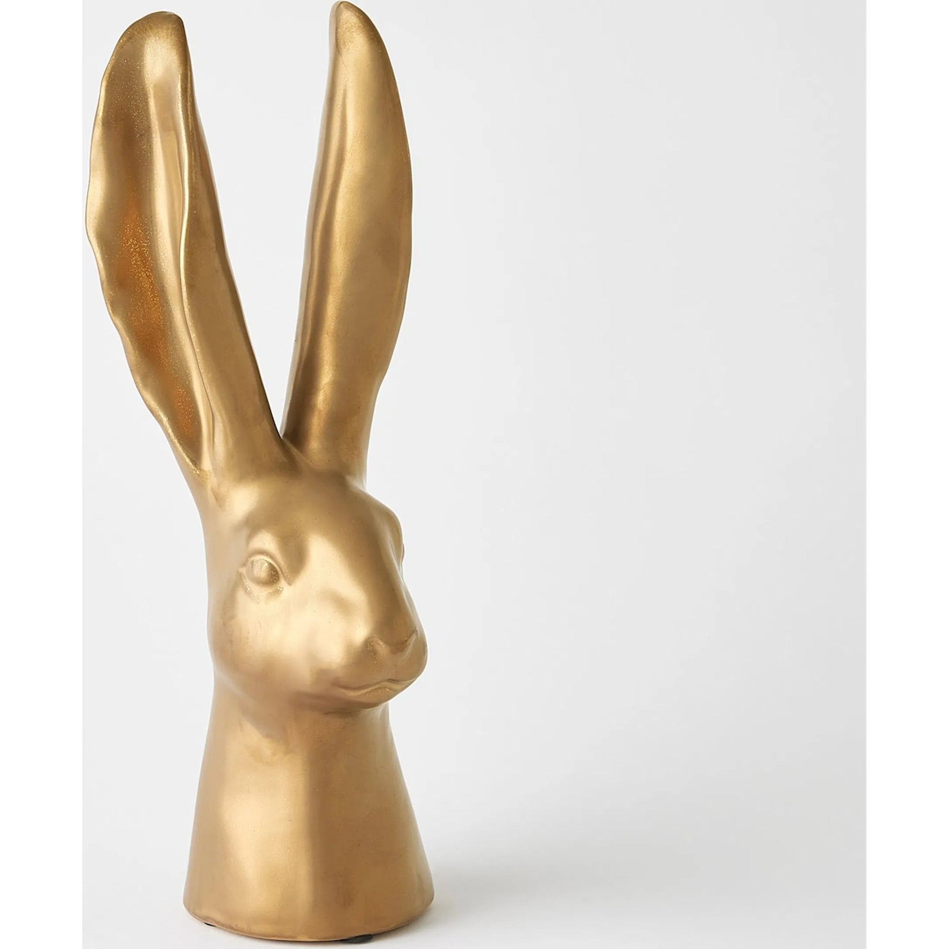 Rabbit by Global Views in matte gold. Made from ceramic in a eclectic & global style.