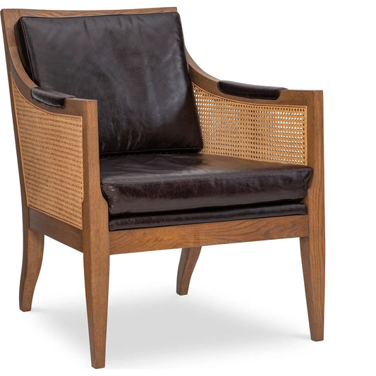 001 SI-2441036 | Primary Silo | Hazel Accent Chair by Maitland-Smith in dark oak. Made from unique in a unique style.