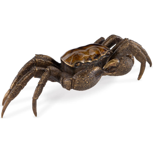 Crab Sculpture by Maitland-Smith in brass, penshell. Made from unique in a unique style.