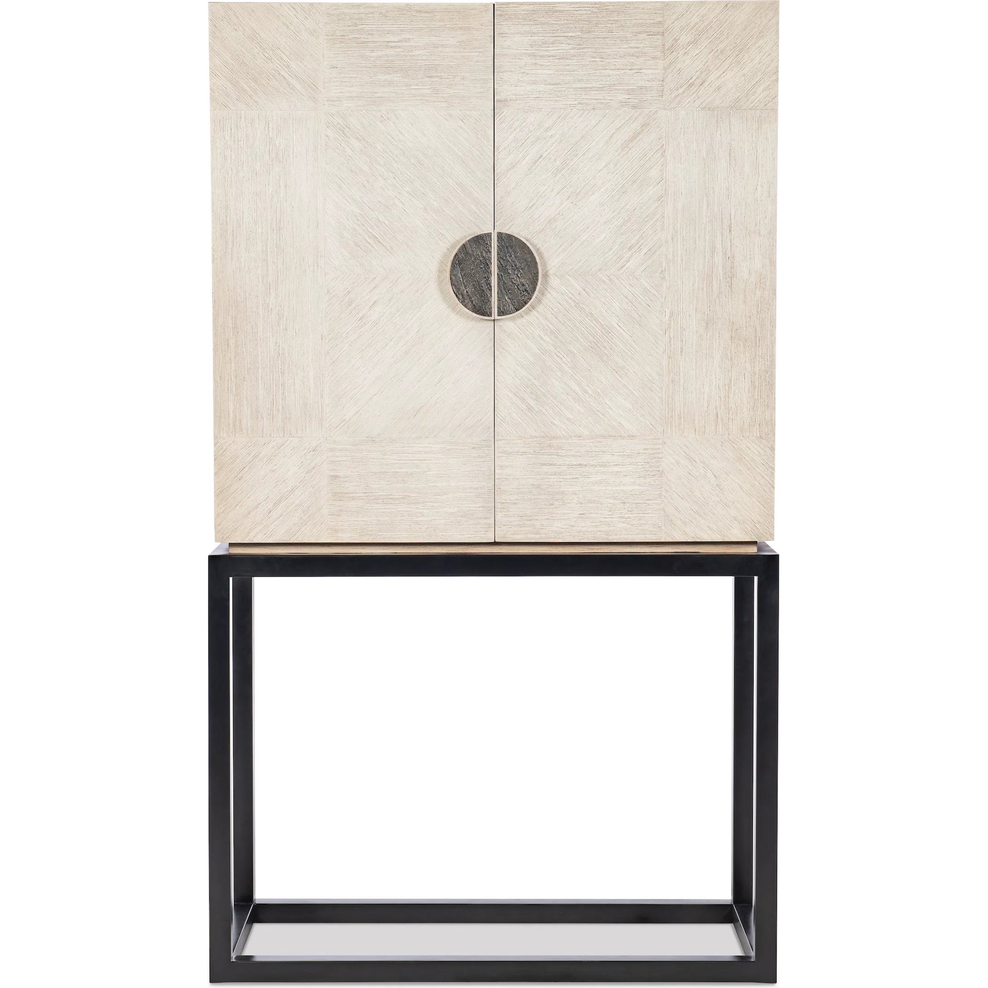 Alistar Bar Cabinet by Maitland-Smith in cerused oak. Made from unique in a transitional style.