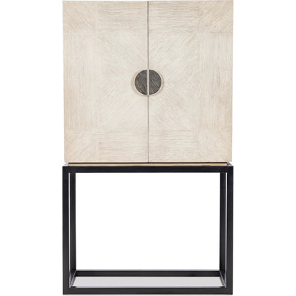 Alistar Bar Cabinet by Maitland-Smith in cerused oak. Made from unique in a transitional style.
