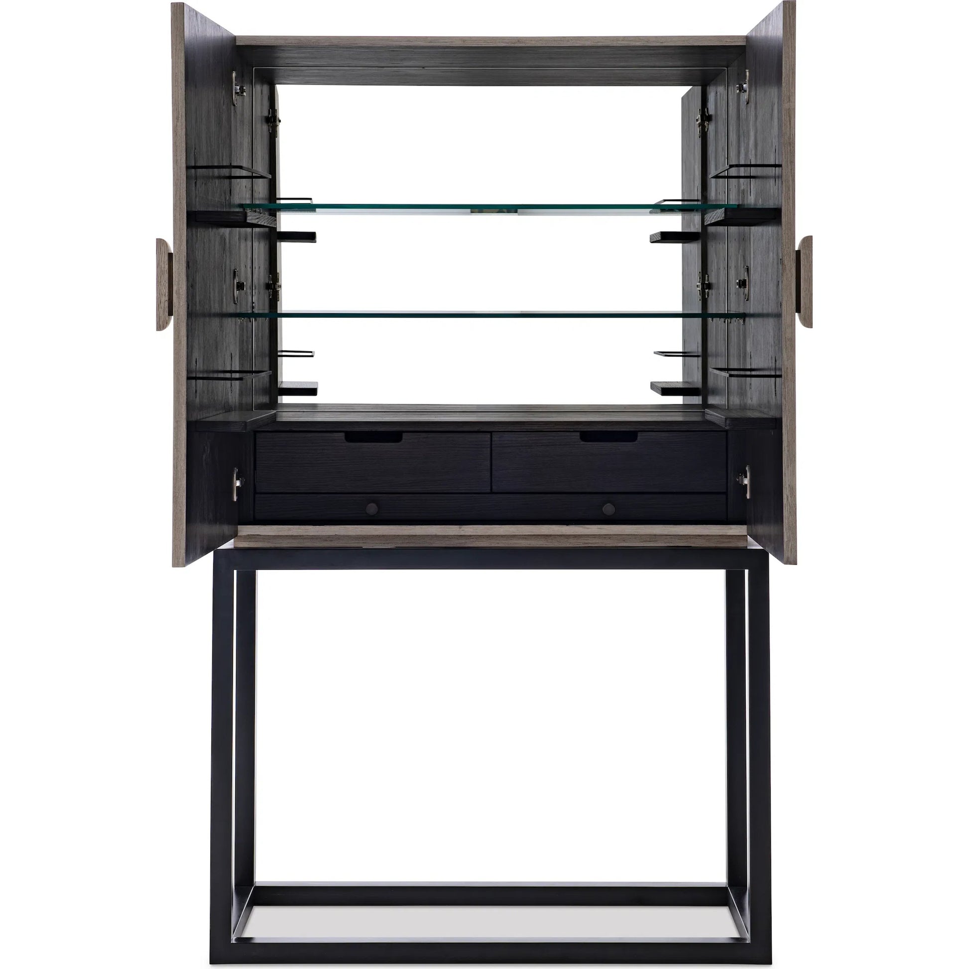 Alistar Bar Cabinet by Maitland-Smith in cerused oak. Made from unique in a transitional style.