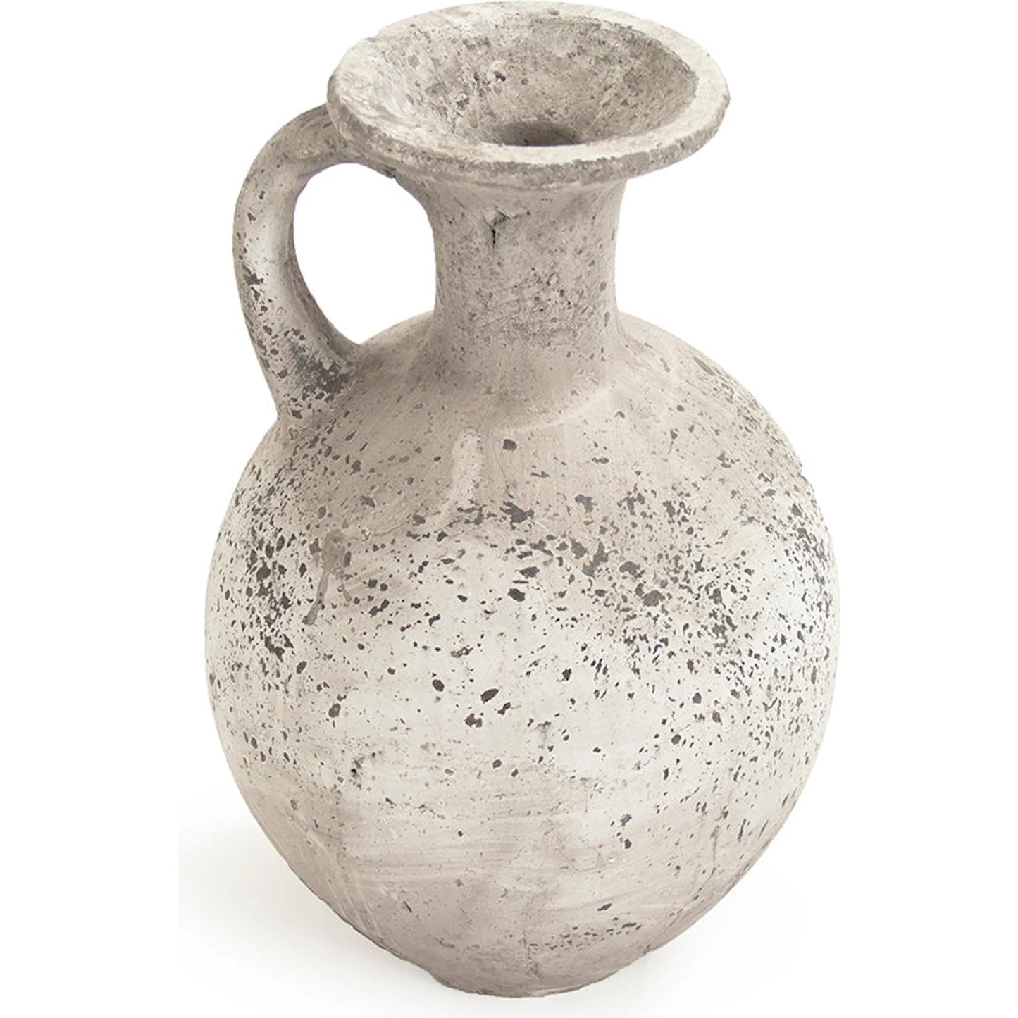 001 SI-2633260 | Additional Silo | Elise Distressed Grey Handled Ceramic Vase by Zentique in distressed grey and grey. Made from terracotta in a unique style.