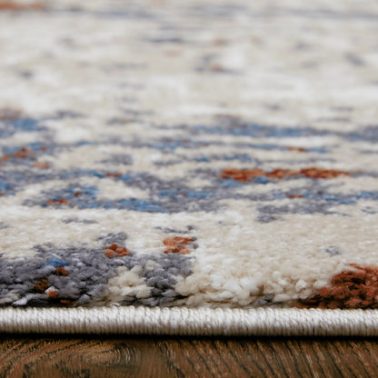 Gilmore Rug - 39MLF by Feizy in ivory, blue, gray. Made from polypropylene in a unique style.
