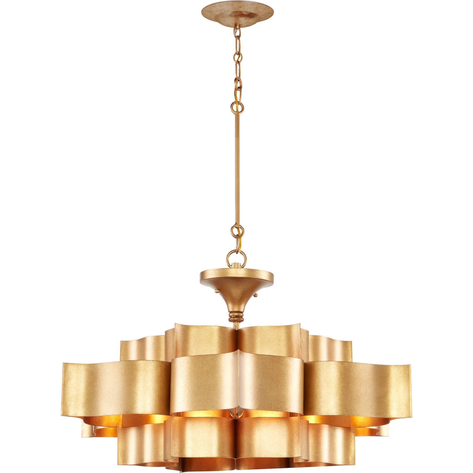 Grand Lotus Chandelier by Currey and Company. Made from unique in a modern style.