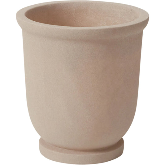Pirouette Urn by Accent Decor in tan. Made from fiber composite in a unique style.