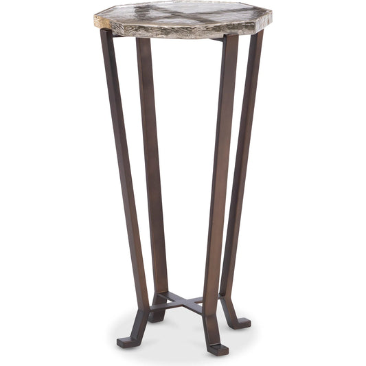Dale Spot Table by Maitland-Smith in oiled bronze. Made from unique in a unique style.