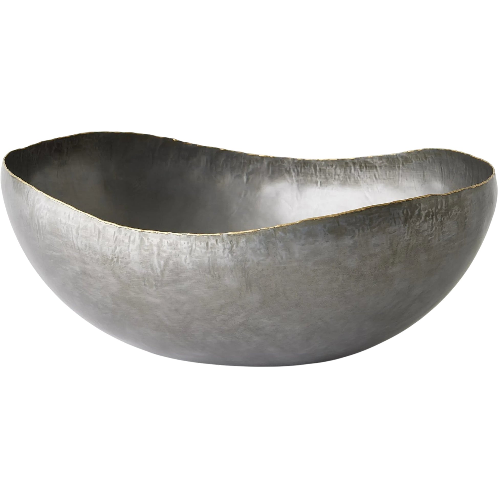 Laforge Oval Bowl by Global Views in natural iron. Made from iron in a eclectic & global style.