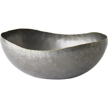 Laforge Oval Bowl by Global Views in natural iron. Made from iron in a eclectic & global style.