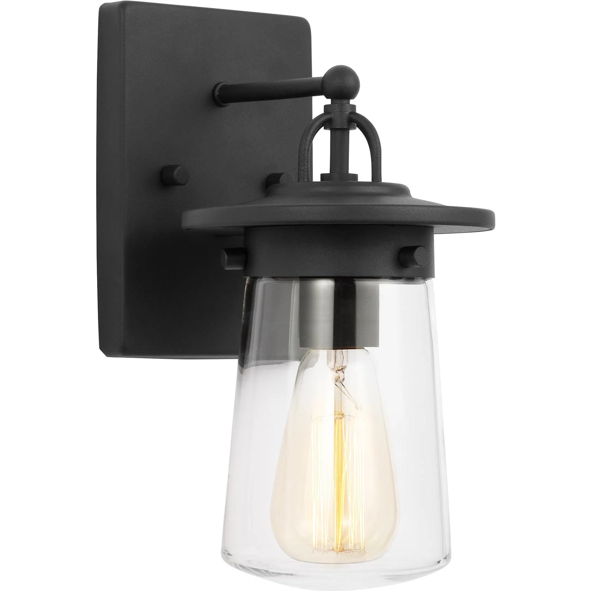 Tybee Small One Light Outdoor Wall Lantern by Visual Comfort & Co.. Made from aluminum in a cottage & farmhouse style.